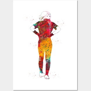 Softball Player Girl Posters and Art